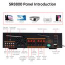 3600W Peak Stereo HiFi Power Bluetooth Amplifier High-Power 5.1 Subwoofer Home