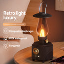Retro Kerosene Table Lamp Bluetooth Speaker IPX4 Waterproof Bedside Lamp Camping