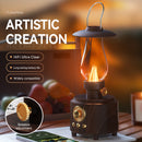 Retro Kerosene Table Lamp Bluetooth Speaker IPX4 Waterproof Bedside Lamp Camping