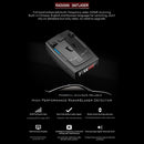 Amotopart RAD2000 360°Laser Electronic Dog Car Mobile Speed Radar Speed Measuring Detector