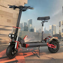 2000W 21ah off-road alloy electric scooter for adult，With large display screen,  Dual drive 12" tires