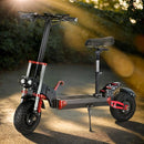 2000W 21ah off-road alloy electric scooter for adult，With large display screen,  Dual drive 12" tires