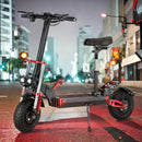 2000W 21ah off-road alloy electric scooter for adult，With large display screen,  Dual drive 12" tires