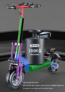 2000W 21ah off-road alloy electric scooter for adult，With large display screen,  Dual drive 12" tires