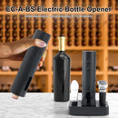 EC-A-BS Electric Wine Opener Electric Wine Bottle Corkscrew Opener Foil Cutter