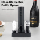 EC-A-BS Electric Wine Opener Electric Wine Bottle Corkscrew Opener Foil Cutter