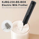 KJBQ-23X-BS-BOX Electric Milk Frother Rechargeable Electric Whisk 3 Head 3 Speed