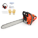 52cc Chainsaw 20inches Bar Powered Engine 2 Cycle Gasoline Chain Saw Orange