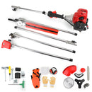 52cc Petrol Hedge Trimmer Chainsaw Brush Cutter Pole Saw Outdoor Tools 5-in-1
