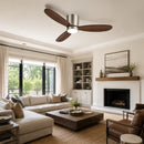 52" Flush Mount Ceiling Fan with Light