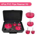 4PCS PVC Pipe Reamer Kit Fitting Socket Saver SCH Plumbing Tools For 1/2" Drills