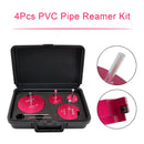 4PCS PVC Pipe Reamer Kit Fitting Socket Saver SCH Plumbing Tools For 1/2" Drills