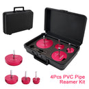 4PCS PVC Pipe Reamer Kit Fitting Socket Saver SCH Plumbing Tools For 1/2" Drills