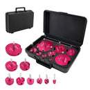 9PCS PVC Pipe Reamer Kit Fitting Socket Saver SCH Plumbing Tools For 1/2" Drills