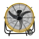 24 Inch Industrial Tilt Drum Fan 3 Velocity Speed 360° Adjustable Floor Fan