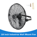 18 Inch Industrial Wall Mount Fan Metal 3 Speed Ventilation Shop Fan