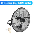 18 Inch Industrial Wall Mount Fan Metal 3 Speed Ventilation Shop Fan