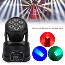 1/2/4Pcs 7 x10W Moving Head Stage Light 70W 7 LED RGBW DMX DJ Disco Stage Party Lighting