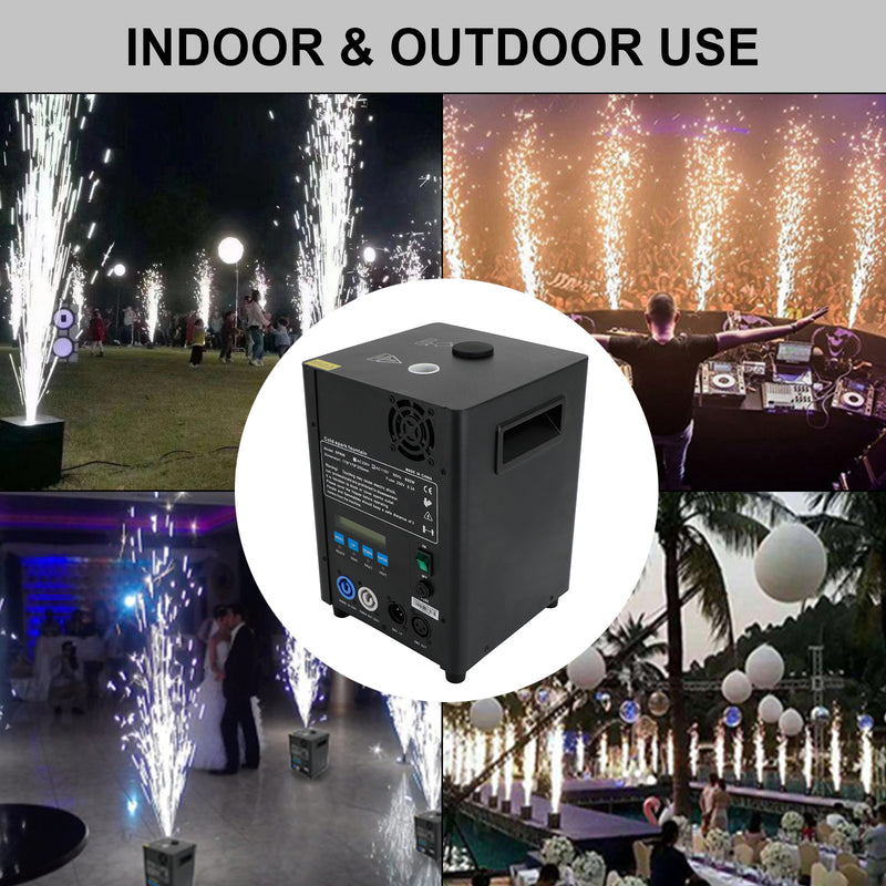 600W Electronic Cold Spark Firework Machine DMX Stage Effect Event Low