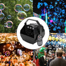 RGB LED Light Automatic Bubble Machine With Remote Control Stage Effect Party