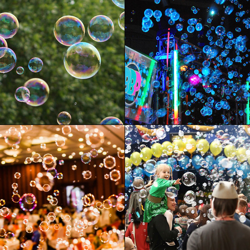 RGB LED Light Automatic Bubble Machine With Remote Control Stage Effect Party
