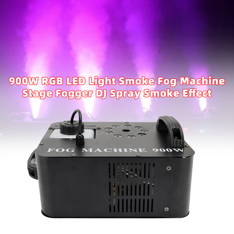 900W RGB LED Light Smoke Fog Machine Stage Fogger DJ Spray Smoke Effec