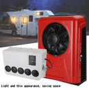 12000BTU 12V DC RV Caravan Truck Excavator Universal Car Hanging Air Conditioner White/Red