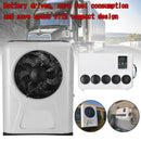 12000BTU 12V DC RV Caravan Truck Excavator Universal Car Hanging Air Conditioner White/Red