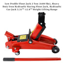Low Profile Floor Jack 2 Ton (4400 lbs) 5.31"-12.8" Height Lifting