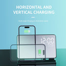 6-in-1 Wireless Charging Station Charger Clock LED Digital Display Alarm Clock