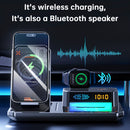 6 in 1 Magnetic Wireless Charger Bluetooth Speakers for Apple 17 16e 16 15 14 13