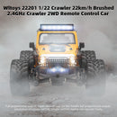 Wltoys 22201 1/22 Crawler 22km/h Brushed 2.4GHz Crawler 2WD Remote Control Car