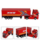 1/64 XKS RC Container Truck Trailer 2.4G 4WD Proportional Steering Semi Truck
