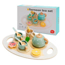 Western Kitchen Wooden Tea Sets Play Kitchen Dishes/Tea Toy Set For Kid