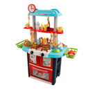 Plastic Tableware Kitchen Set With Sound, Light And Spray Function Kid Toy Gift
