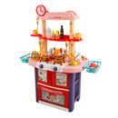Plastic Tableware Kitchen Set With Sound, Light And Spray Function Kid Toy Gift