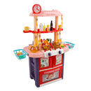Plastic Tableware Kitchen Set With Sound, Light And Spray Function Kid Toy Gift