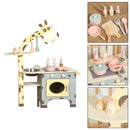 Animal Shape Play Kitchen Set Toy With Cooktop And Oven Gift For Kid Age 3+