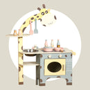 Animal Shape Play Kitchen Set Toy With Cooktop And Oven Gift For Kid Age 3+