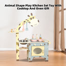 Animal Shape Play Kitchen Set Toy With Cooktop And Oven Gift For Kid Age 3+