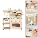 Simulation Pink Coffee Machine Play Kitchen Dishes Cooktop Set Pretend Kid Toy