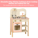 Simulation Play Kitchen Cookware Oven Cooktop Kitchen Set Pretend Kid Toy