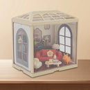 98Pcs DIY Miniature Living Room House Kit Craft Gift With Light For Adult Teens