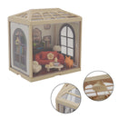 98Pcs DIY Miniature Living Room House Kit Craft Gift With Light For Adult Teens