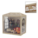 98Pcs DIY Miniature Living Room House Kit Craft Gift With Light For Adult Teens