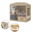 137Pcs DIY Miniature Dessert Shop Kit Craft Gift With Light For Adult Teens