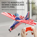 KF800 2.4G Remote Control Glider With Cool Light Plane Flying Airplane Toy Red