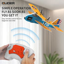 KF801 2.4G Remote Control Glider With Cool Light Flying Airplane Toy Yellow