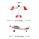 3CH Remote Control Airplane 6-Axis Gyro Stabilizer Aircraft Red With 2 Batteries