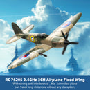 RC 76205 2.4GHz 3CH Airplane Fixed Wing With Gyro System 2 Batteries Kid Toy